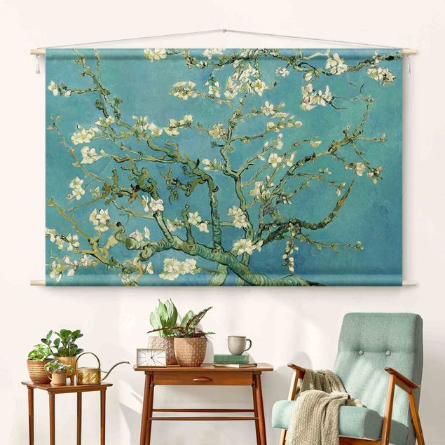 Arazzi da parete moderno Vincent van Gogh - Ramo di mandorlo fiorito