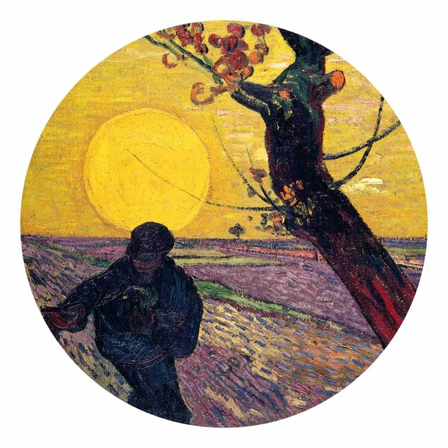 Carta da parati rotonda autoadesiva - Vincent van Gogh - Seminatore