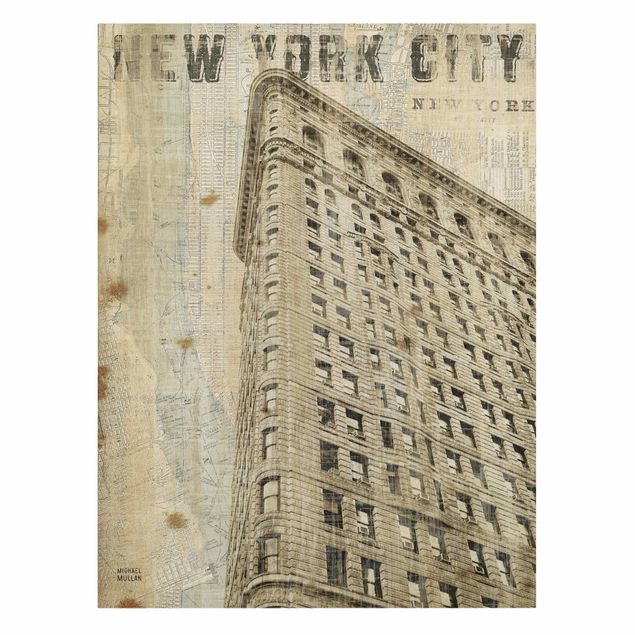 Stampa su tela - Ferro da stiro vintage NY