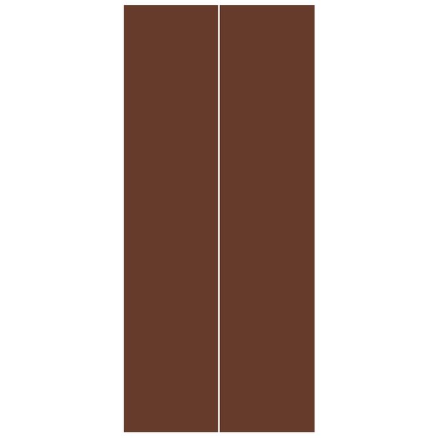 Carta da parati per porte - Chocolate Colour - Tinta unita