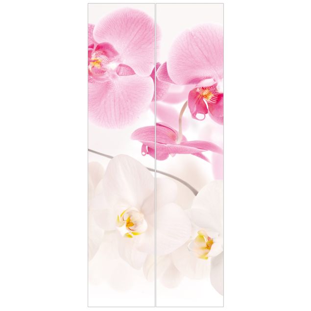 Carta da parati per porte - Delicate Orchids