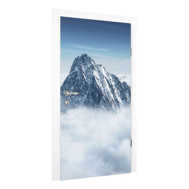 Carta da parati per porte - The Alps above the clouds