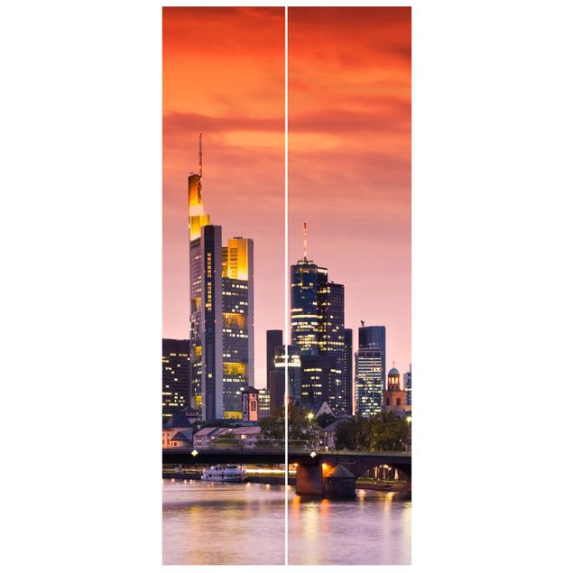 Carta da parati per porte - Frankfurt Skyline