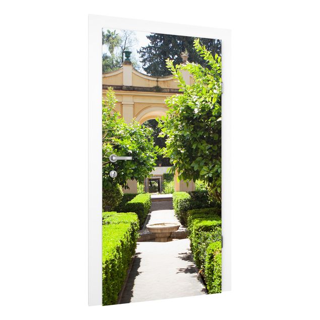 Carta da parati per porte - Garden Path in Alhambra