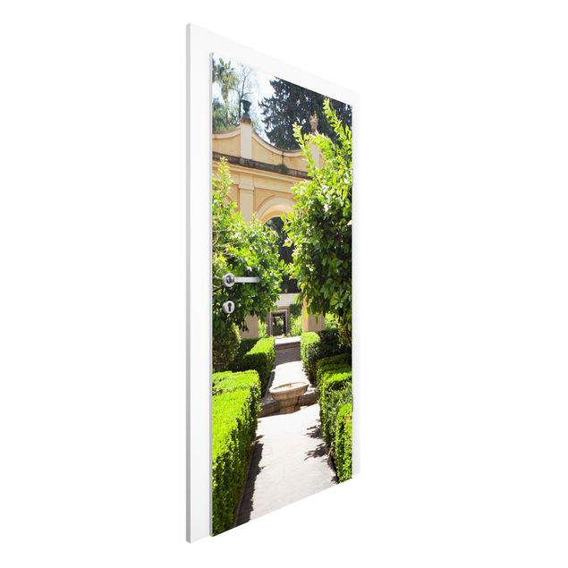 Carta da parati per porte - Garden Path in Alhambra