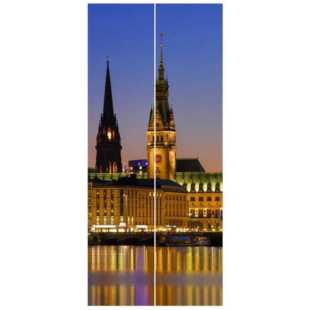 Carta da parati per porte - Hamburg Panorama