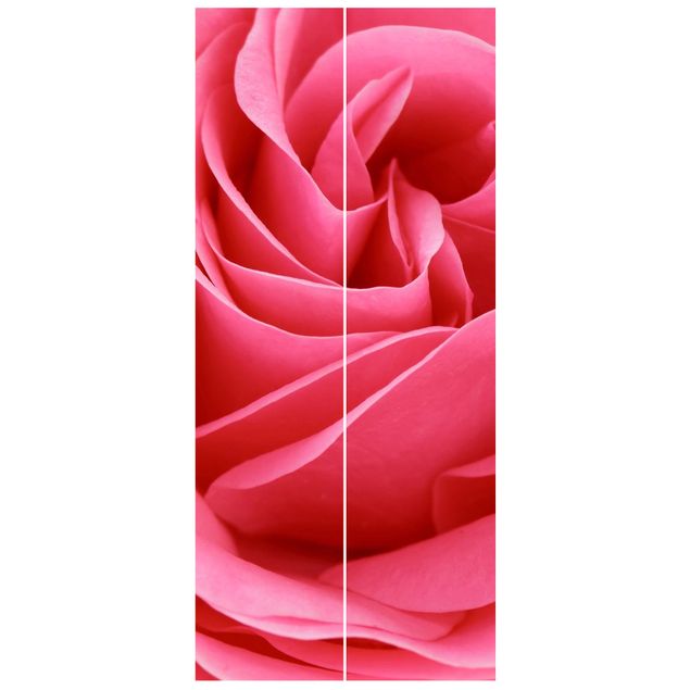 Carta da parati per porte - Lustful Pink Rose