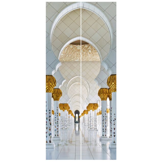 Carta da parati per porte - Mosque In Abu Dhabi