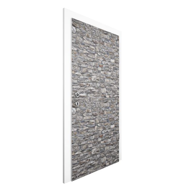 Carta da parati per centro benessere Stone Wallpaper - Grey Natural Stone Wallpaper