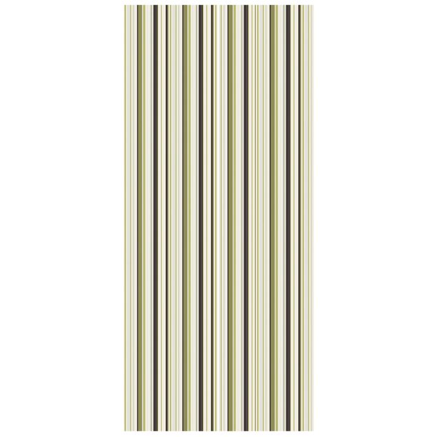 Carta da parati per porte - No.TA103 Stripe Pattern Greens