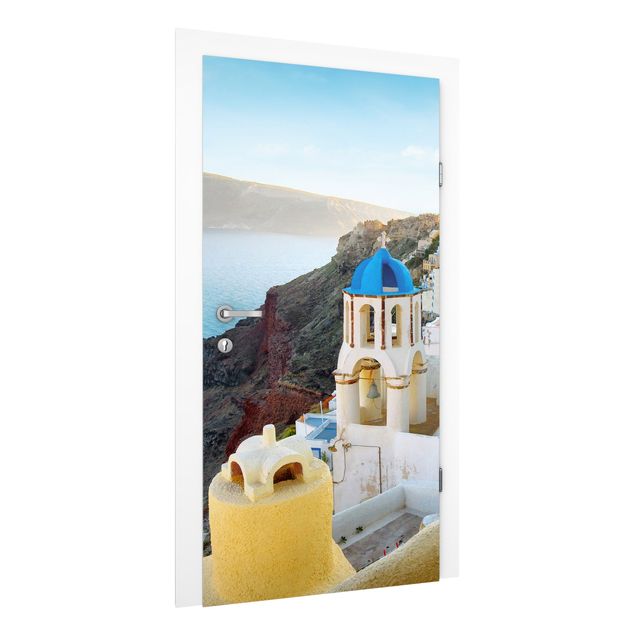 Carta da parati per porte - Santorini