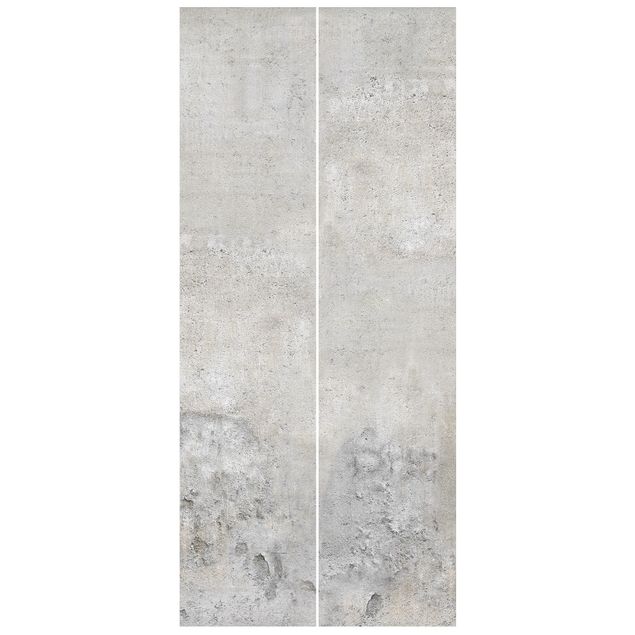 Carta da parati per porte - Concrete Wallpaper - Shabby Plain Concrete Wall