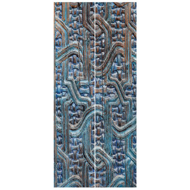 Carta da parati per porte - Door with Moroccan carving