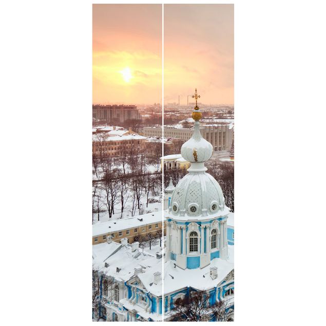 Carta da parati per porte - Winter In Saint Petersburg