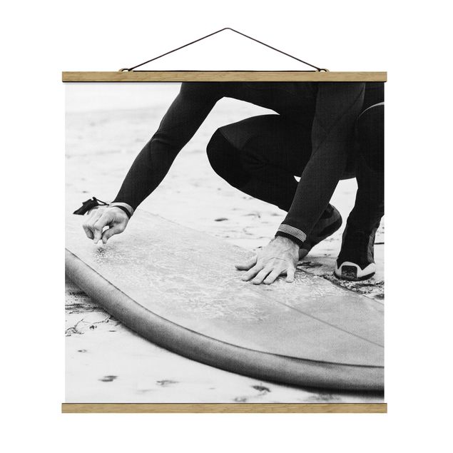 Poster riproduzione - Incerando la tavola da surf