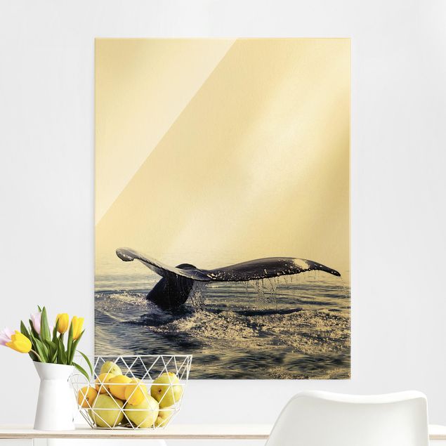 quadri con animali Canto di balena in Islanda