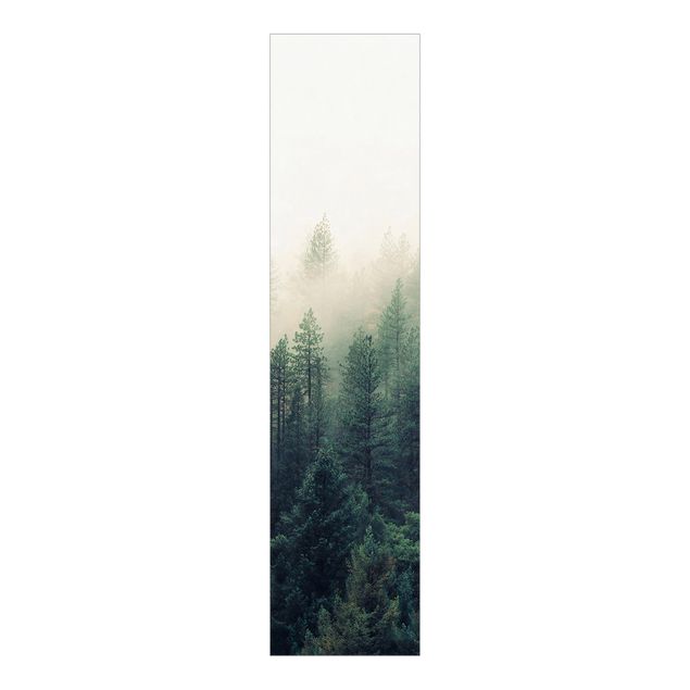 Set tende a pannello Risveglio della foresta nebbiosa