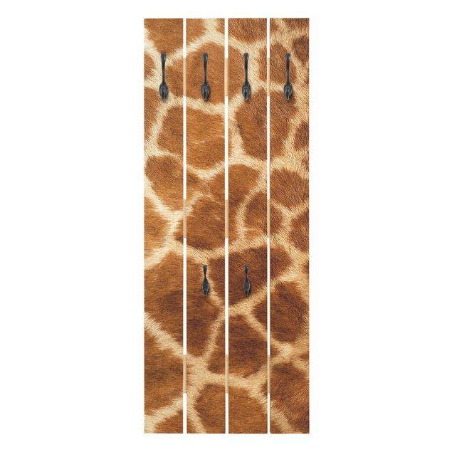 Appendiabiti in legno - giraffa pelle