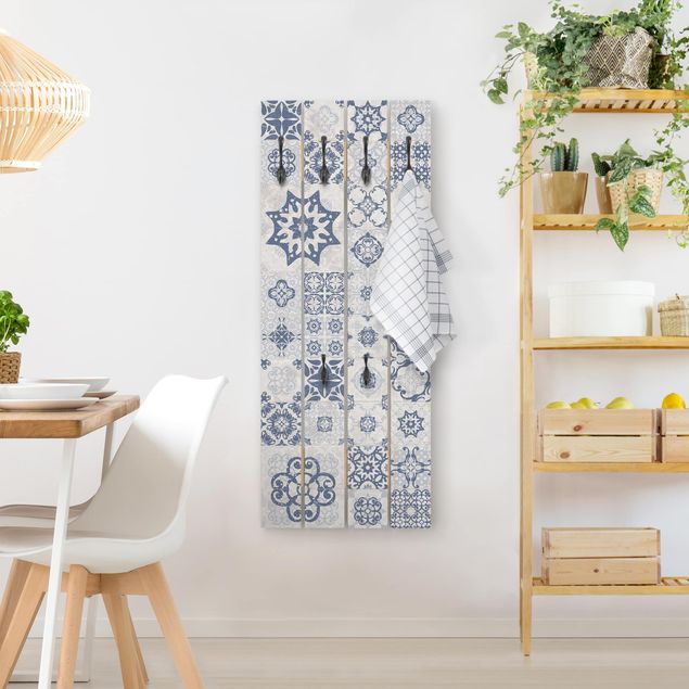 Appendiabiti in legno - Blu Ceramic Tiles Agadir