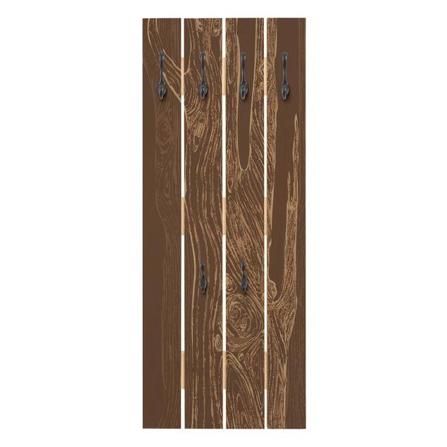 Appendiabiti in legno - No.MW20 Living Forest Braun-Sand