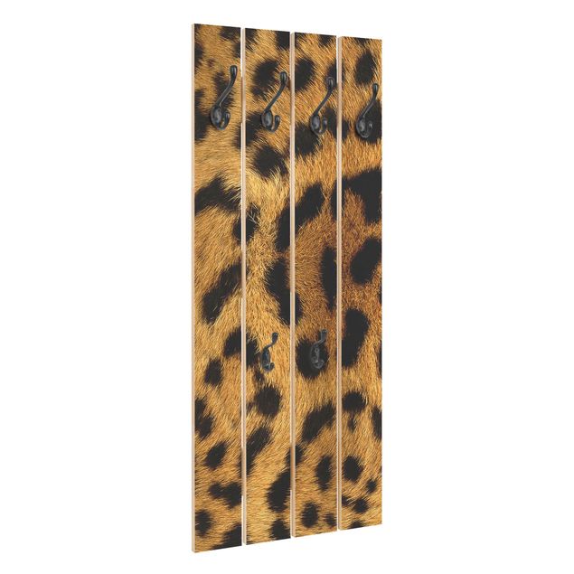 Appendiabiti in legno - Serval Cat Fur