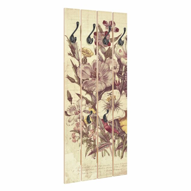 Appendiabiti in legno - Bouquet Lettera Vintage