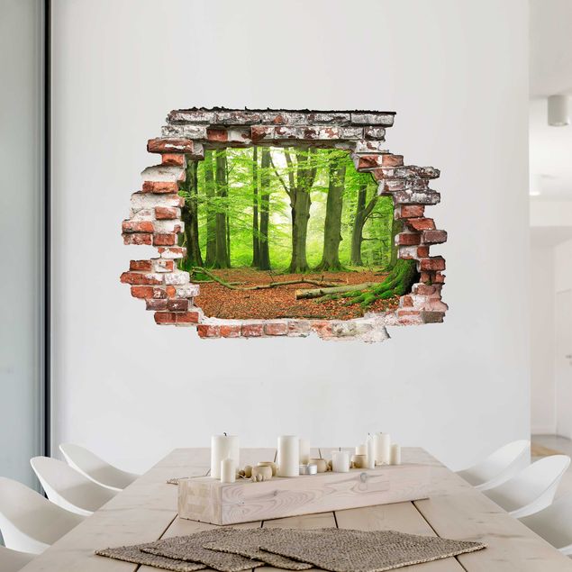 Adesivo murale 3D - Mighty Beech Trees - orizzontale 4:3