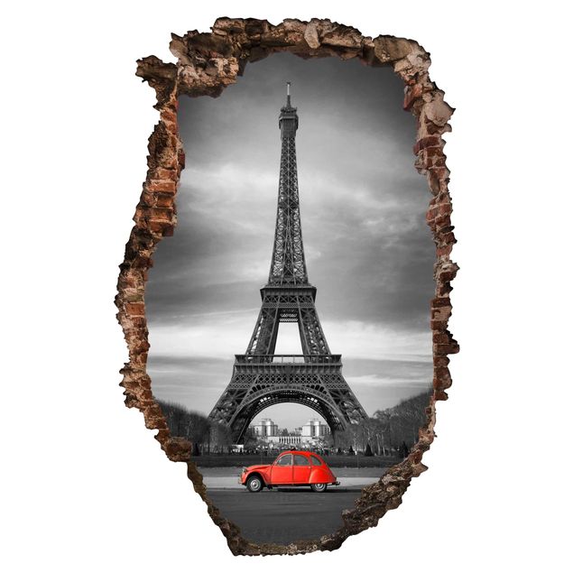 Adesivo murale 3D - Spot On Paris - verticale 2:3