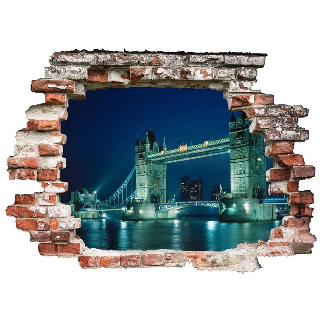 Adesivo murale 3D - Tower Bridge - orizzontale 4:3