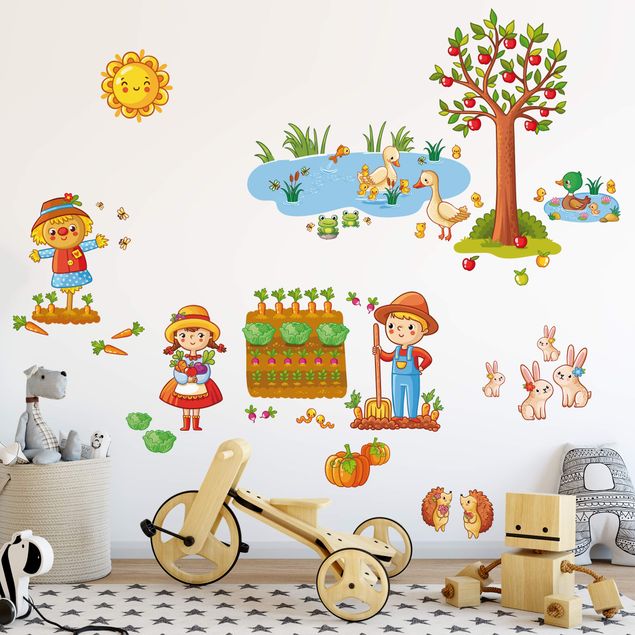 Adesivo murale Farm - Garden Set