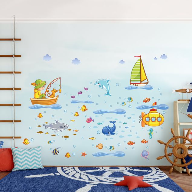 Adesivo murale Underwater World - Submarine Set