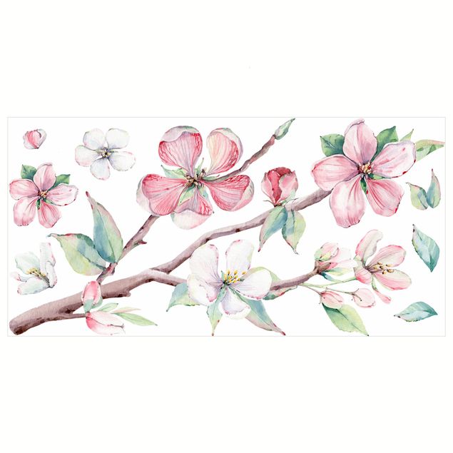 Adesivo murale - Cherry blossom filiale acquerello