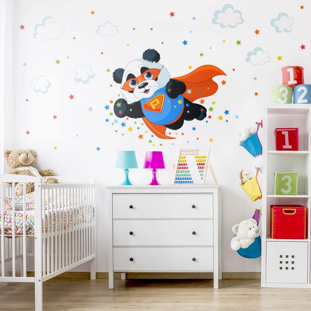 Adesivo murale bambini - Super Panda - Sticker cameretta