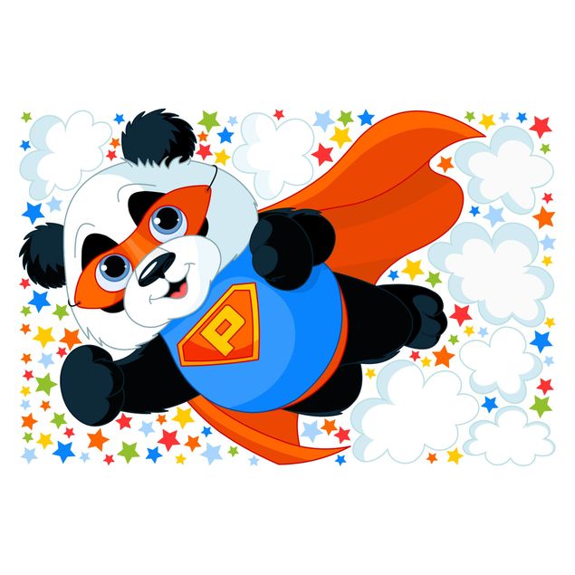 Adesivo murale bambini - Super Panda - Sticker cameretta