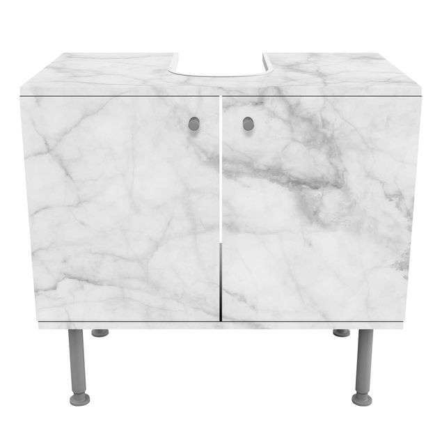 Mobile per lavabo design - Bianco Carrara-