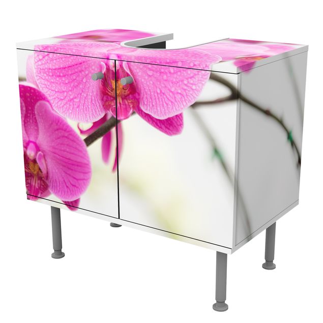 Mobile per lavabo design Close-up of orchid