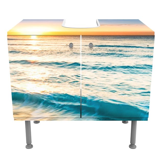 Mobile per lavabo design - Sunset At The Beach-