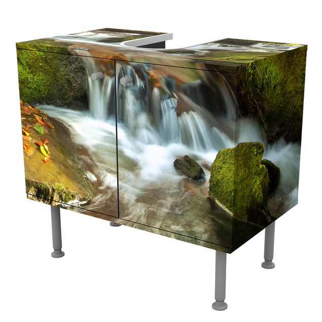 Mobile per lavabo design Waterfall autumn forest