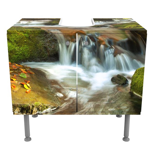 Mobile per lavabo design Waterfall autumn forest