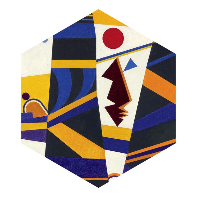 Carta da parati esagonale adesiva con disegni - Wassily Kandinsky - Legame