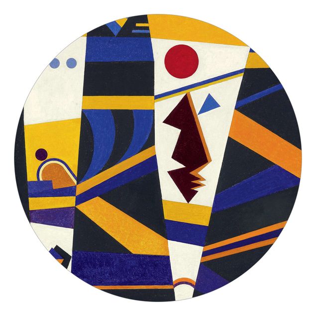 Carta da parati rotonda autoadesiva - Wassily Kandinsky - legame