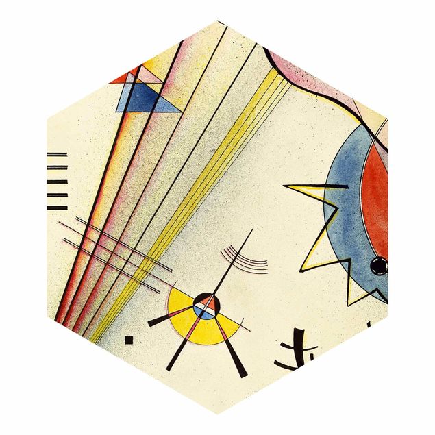 Carta da parati esagonale adesiva con disegni - Wassily Kandinsky - Chiara connessione