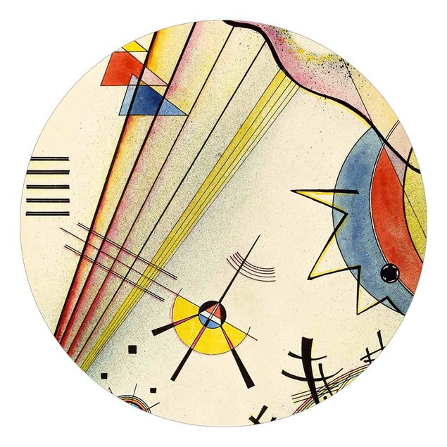 Carta da parati rotonda autoadesiva - Wassily Kandinsky - collegamento significativo