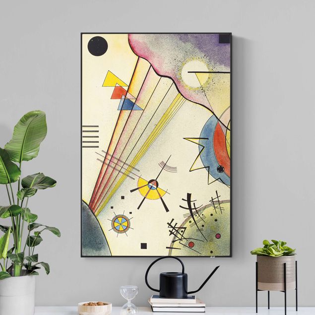 Quadri fonoassorbenti con frame da parete con tessuto in tensione Wassily Kandinsky - Chiara connessione