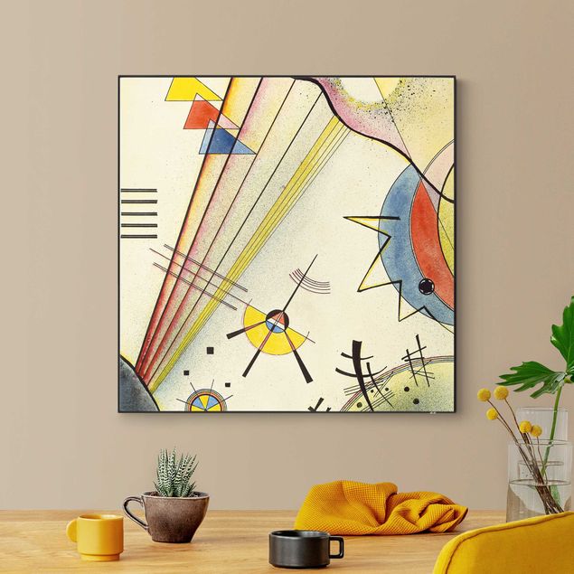 Frame da parete con tessuto in tensione con quadro intercambiabile classico Wassily Kandinsky - Chiara connessione