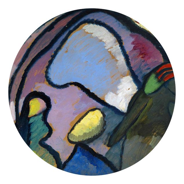 Carta da parati rotonda autoadesiva - Wassily Kandinsky - Improvvisazione