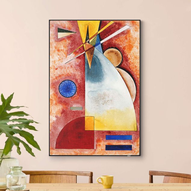 Frame da parete con tessuto in tensione con quadro intercambiabile classico Wassily Kandinsky - L'uno nell'altro