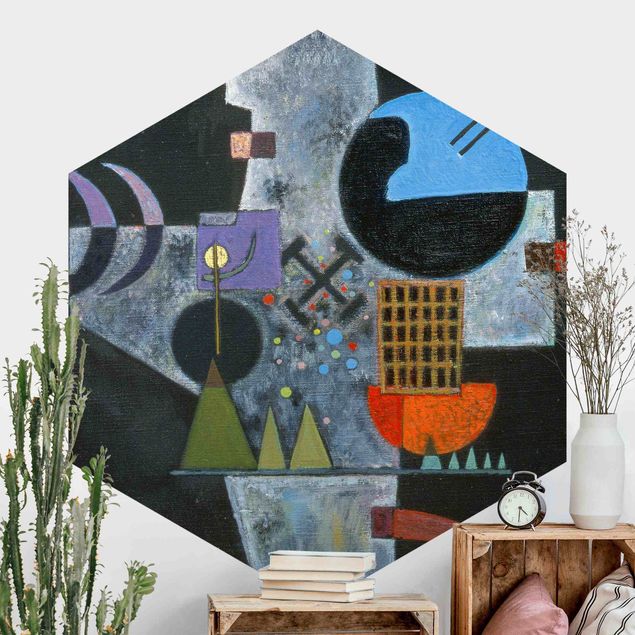 Carte da parati astratti Wassily Kandinsky - Forma a croce