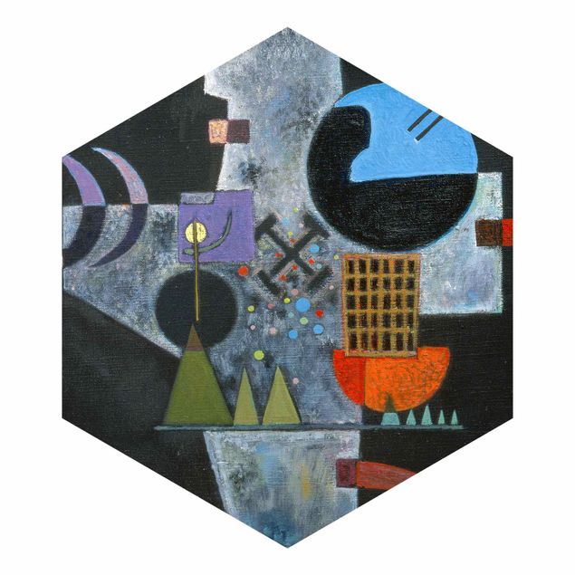 Carta da parati esagonale adesiva con disegni - Wassily Kandinsky - Forma di croce