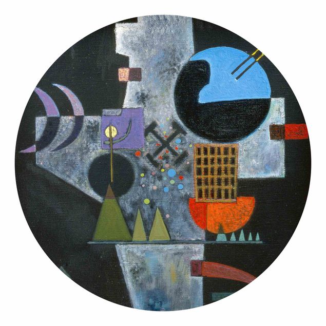 Carta da parati rotonda autoadesiva - Wassily Kandinsky - cruciforme